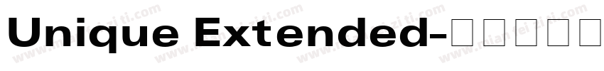 Unique Extended字体转换